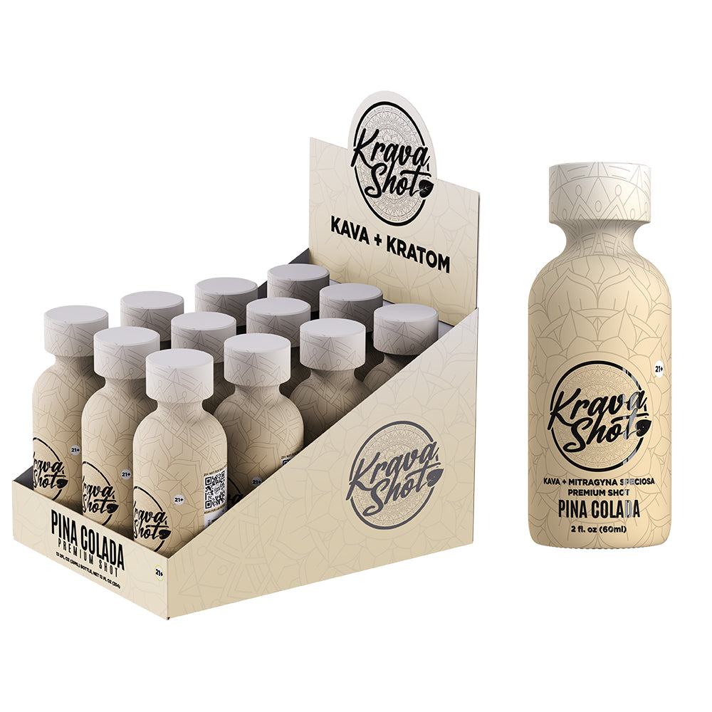 KRAVA KRATOM KAVA SHOT - 12 COUNT