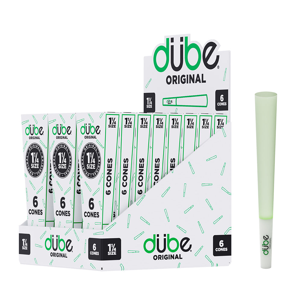 Dube Green Papers 1 1/4 Pre Roll Cones – 6 Pack