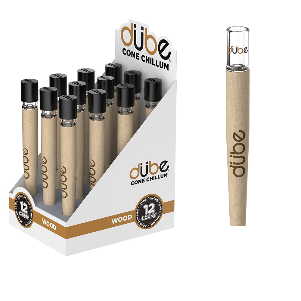 DUBE V1 CONE CHILLUM WITH CAP - 12 COUNT DISPLAY