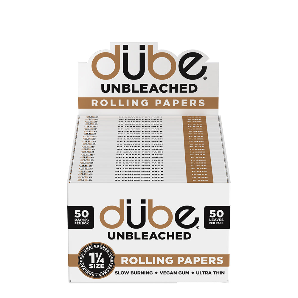 Unbleached rolling paper cones by Dube – natural and dye-free