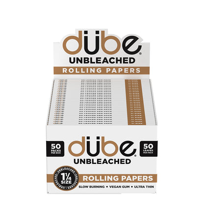 Unbleached rolling paper cones by Dube – natural and dye-free