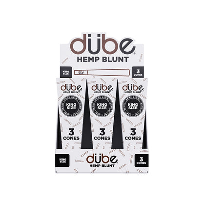 Dube Hemp Blunt Cones King Size – 3 Pack made with thick hemp paper for slow, even burns