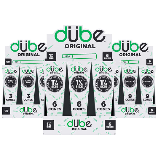 Dube Green Papers Pre Roll Cones – Shorty, 1 1/4, King