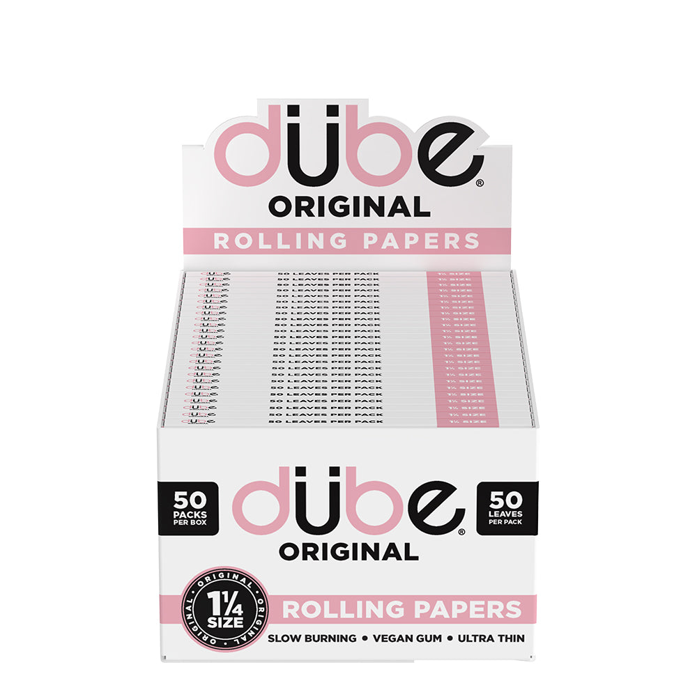 Pink rolling paper sheets from Dube – stylish and smooth burning