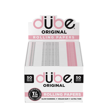 Pink rolling paper sheets from Dube – stylish and smooth burning
