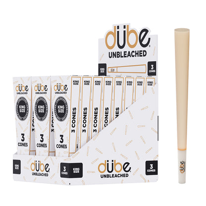 Dube Unbleached King Size Cones 3 Pack – Smooth and even burn