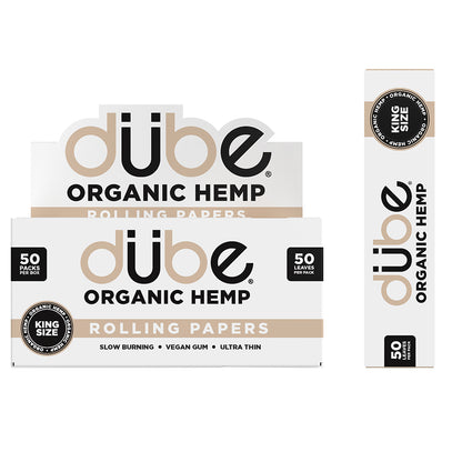 DUBE ORGANIC HEMP PAPERS - 50 COUNT DISPLAY