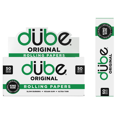 DUBE ORIGINAL GREEN PAPERS - 50 COUNT DISPLAY