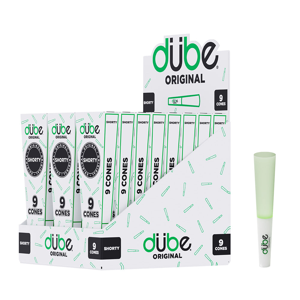 Dube Green Papers Shorty Pre Roll Cones – 9 Pack