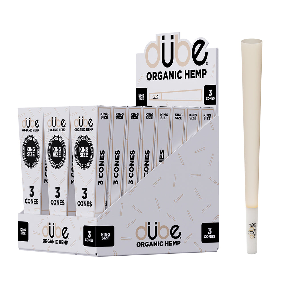 King Size Organic Hemp Pre Roll Cones by Dube