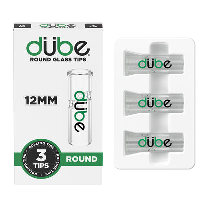 12MM GLASS TIPS - 5 COUNT DISPLAY