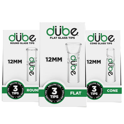 12MM GLASS TIPS - 5 COUNT DISPLAY