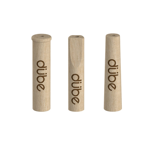DUBE 9MM WOOD TIPS - 5 COUNT DISPLAY