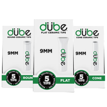 DUBE 9MM CERAMIC TIPS - 5 COUNT DISPLAY