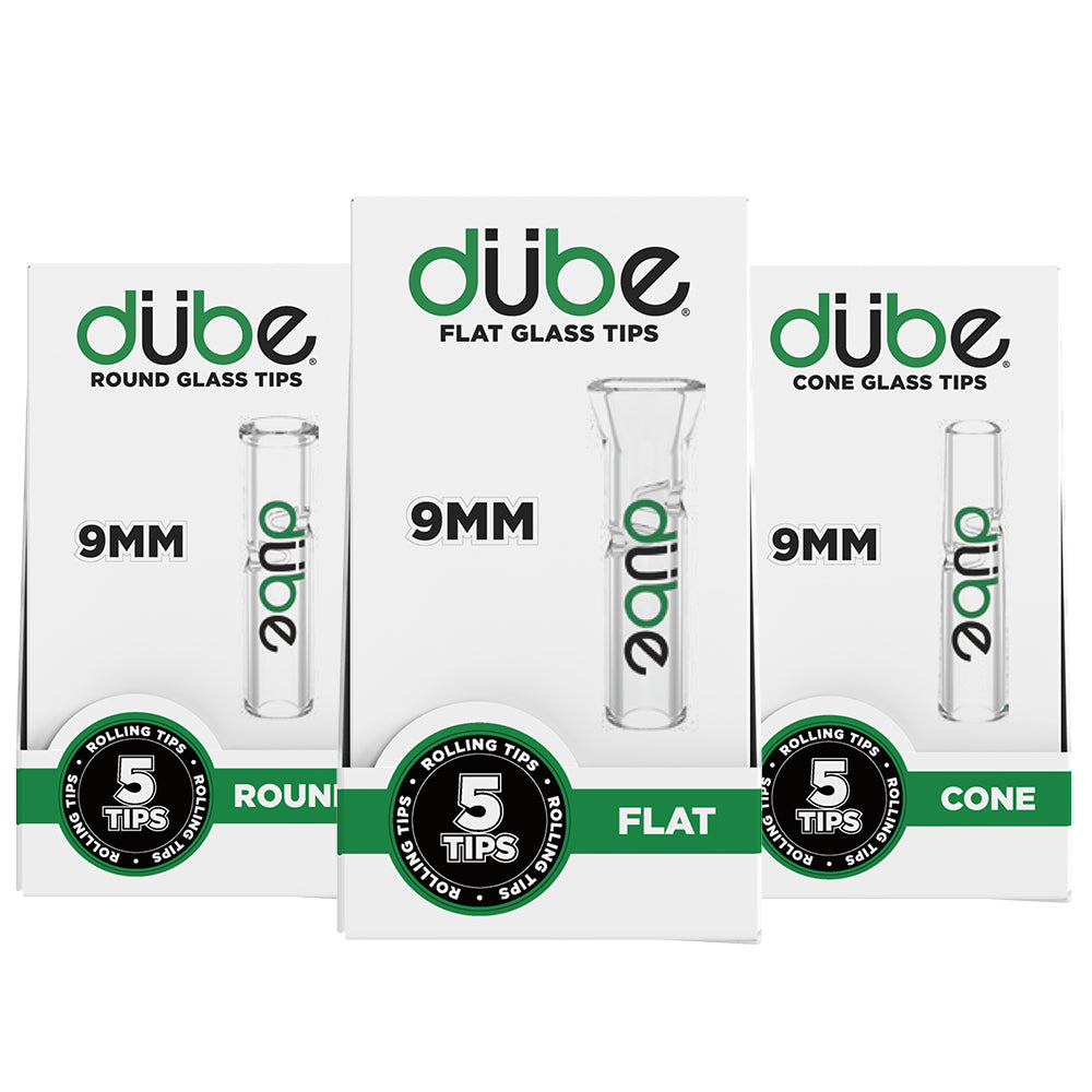 9MM GLASS TIPS - 5 COUNT DISPLAY