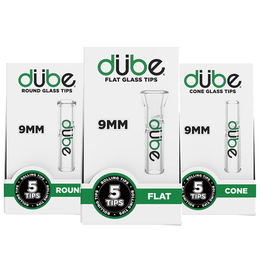 9MM GLASS TIPS - 5 COUNT DISPLAY