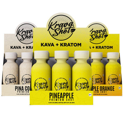 KRAVA KRATOM KAVA SHOT - 12 COUNT