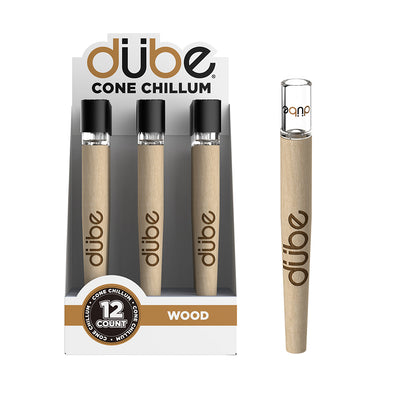 DUBE V1 CONE CHILLUM WITH CAP - 12 COUNT DISPLAY